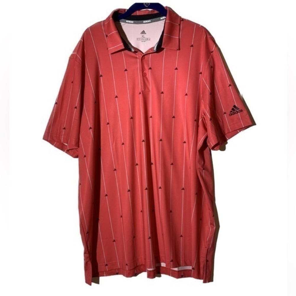 adidas Golf Ultimate365  Vertical Striped Pink Black XL